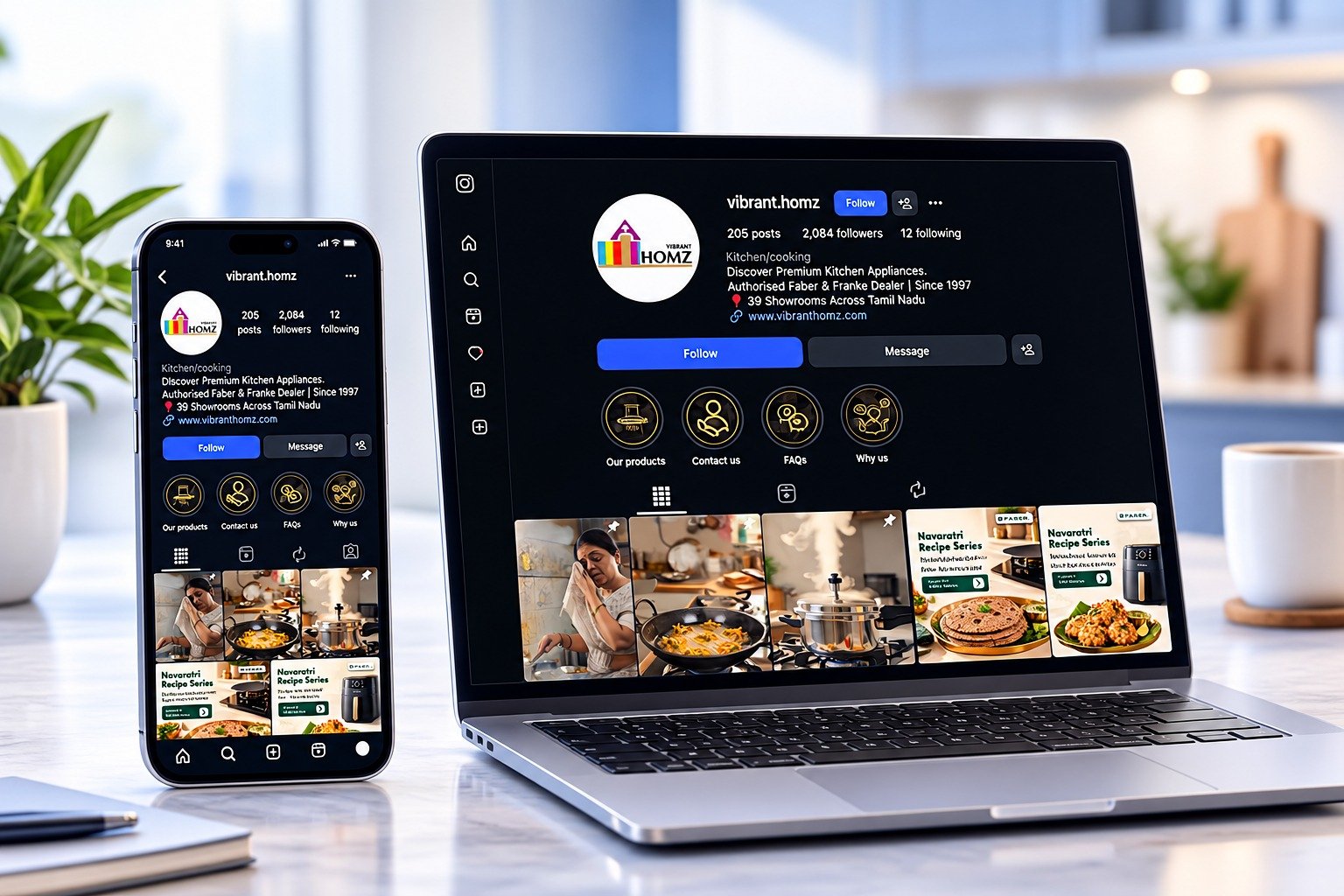 Vibrant Homz SMM & Branding